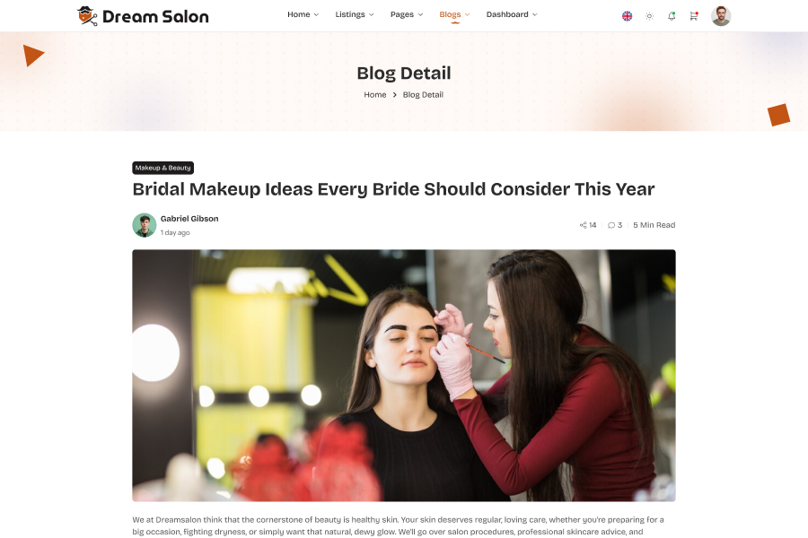 Blog Details Page Demo
